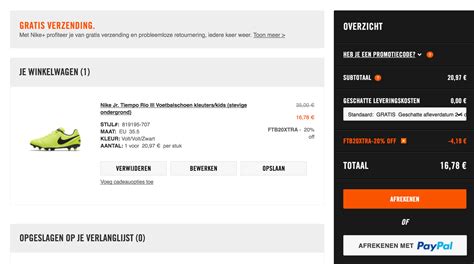 gratis verzending nike|nike kortingscode.